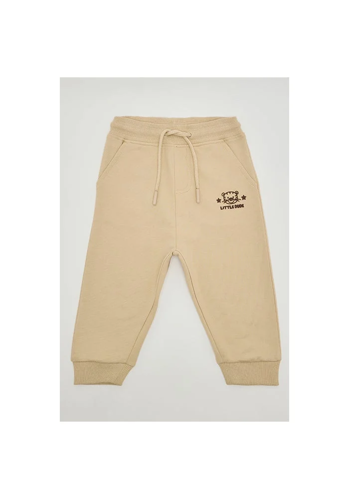 أر أند بي Print Detail Joggers with Drawstring Waist