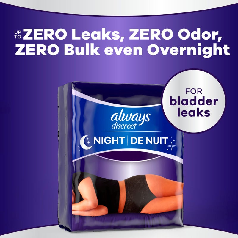 Always Discreet Overnight Adult Incontinence & Postpartum Bladder Leak Underwear for Women, Disposable, Small/Medium, 48 Count - Image 3
