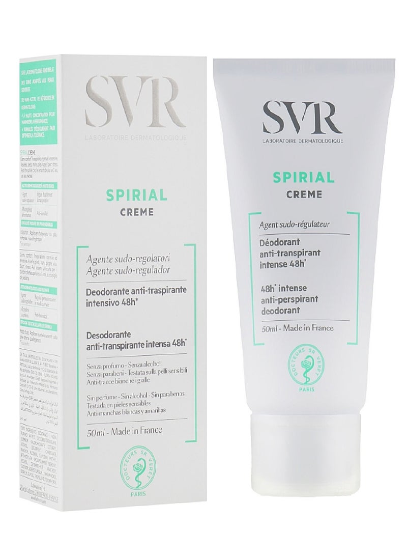 SVR Laboratoires - Spirial Deodorant Antiperspirant Cream 50ml (48h) - Image 1