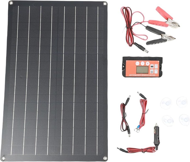 SUNGOOYUE Heavy Duty 30W Portable Car Solar Panel Charging Kit for Automotive Equipment - Image 2