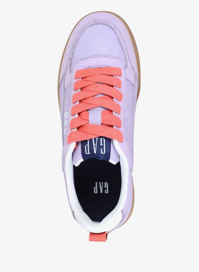 GAP Women's Panelled Sneakers with Contrasting Lace-Up Closure - SEATTLE II - Image 4