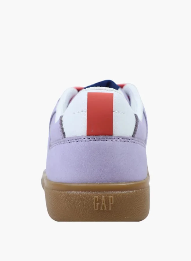 GAP Women's Panelled Sneakers with Contrasting Lace-Up Closure - SEATTLE II
