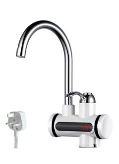 Electric Hot Water Tap, 220V Electric Instant Heater Tap, 3sec Instant Tankless Electric Hot Water Faucet, Fast Hot Water Tap with LED Digital Display for Kitchen Bathroom Facilities