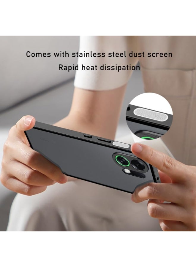 general Metal Frame Case Compatible with OPPO K13 Turbo Pro, Elastic Buckle Frosted Backboard and PC Backboard Metal Frame, Anti Shock and Anti Fall Cover for OPPO K13 Turbo Pro - Image 4