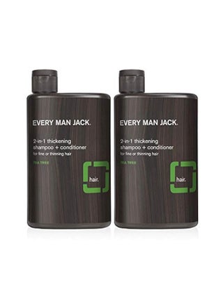 Every Man Jack 2-in-1 Thickening Shampoo + Conditioner - Thicken, Cleanse, and Hydrate Hair with Coconut, Aloe, and Tea Tree Oil - Naturally Derived and No Harsh Chemicals - Twin Pack - pzsku/Z57F13E55547D88FB0EA3Z/45/1743225214/c536f6a2-69ed-42ae-a8b0-687059f42a2d