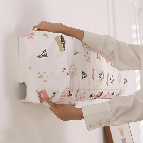 HOKIPO Air Conditioner Cover for AC Units upto Size 95x31x21 cm | Compatible with most 1Ton & some 1.5Ton Split AC | Dustproof & Washable Indoor Unit Cover | Woodland Village (NEW-D4-AR5873) - Image 2