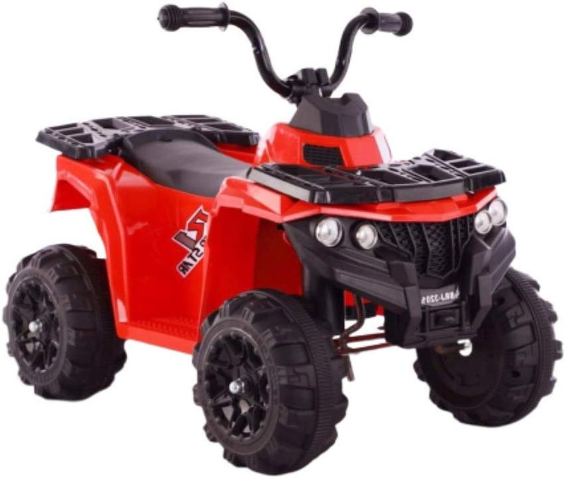 DORSA 6V Children's Electric Mini ATV,4 Wheel Ride on Car,Music Early Education,Suspension,LED Lights,Treaded Tires,Engine Sounds for Child Red, 3201-K-RED - Image 2