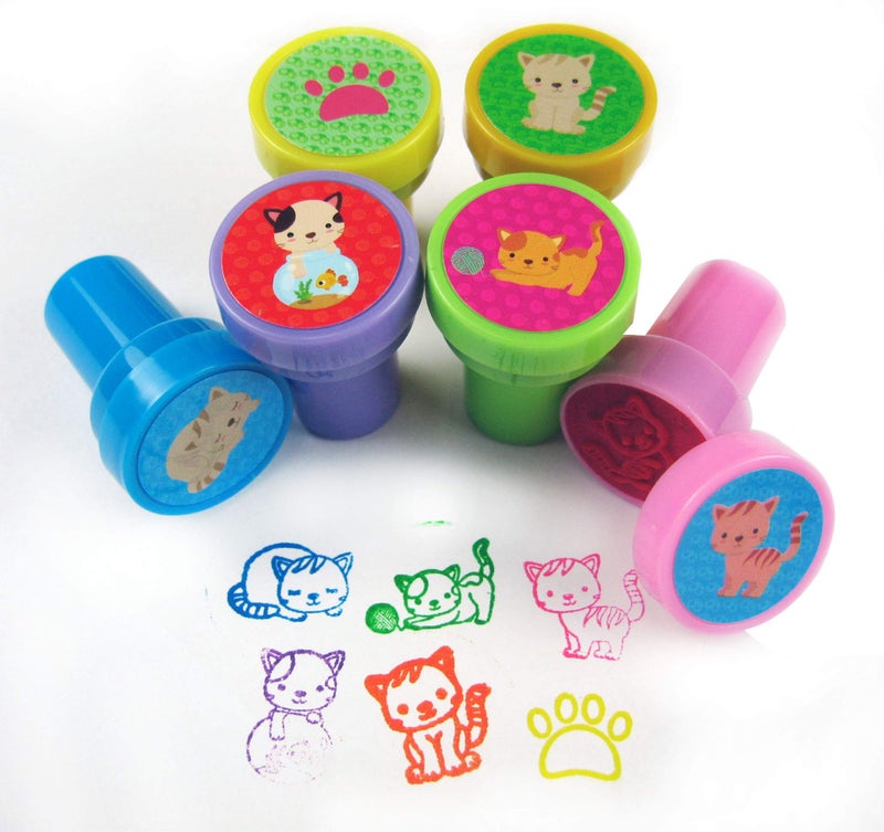 TINYMILLS Tiny Mills 24 Pcs Cat Stampers for Kids - Image 2