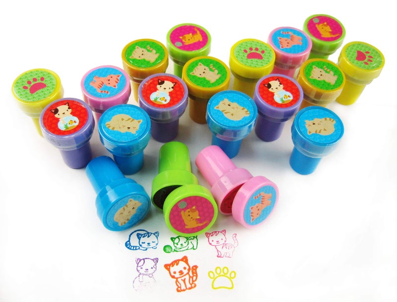 TINYMILLS Tiny Mills 24 Pcs Cat Stampers for Kids - Image 3