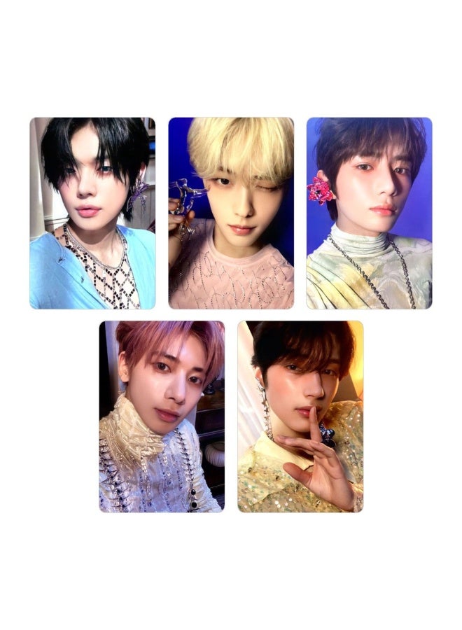 NIBEMINENT 5 Pcs Kpop TXT TEMPTATION Lomo Cards Card For Fans Collection Gifts - Image 1