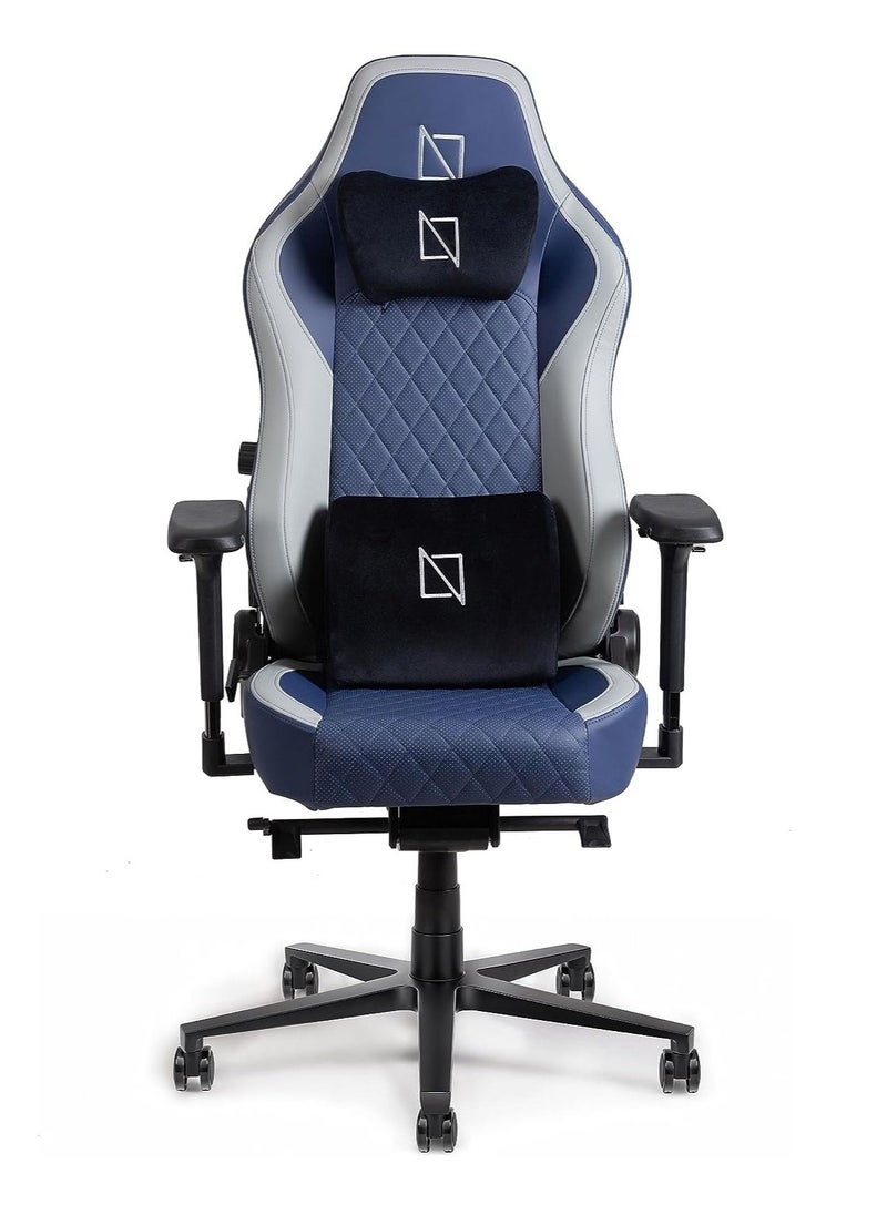 NAVODESK - Navodesk APEX Chair Premium Leather Ergonomic Chair for Gaming Office Reclining High Back Chair with 4D Metal Armrest Magnetic Memory Foam Headrest And Lumbar Support DEEP BLUE - Image 1