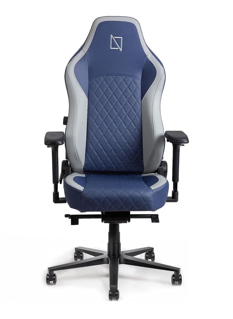 NAVODESK - Navodesk APEX Chair Premium Leather Ergonomic Chair for Gaming Office Reclining High Back Chair with 4D Metal Armrest Magnetic Memory Foam Headrest And Lumbar Support DEEP BLUE - Image 1