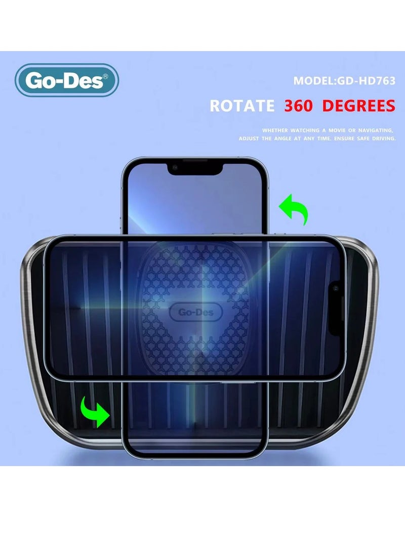 GO-DES Magnetic Car Phone Holder Stand Multifunctional Universal Magnet Wall Mobile Phone Holder(GD-HD763) - Image 4