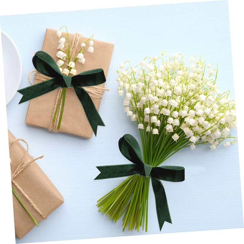 Multi Function Velvet Ribbon For Crafts Wrapping Party Decorations Seasonal Events Deep Green - Image 5