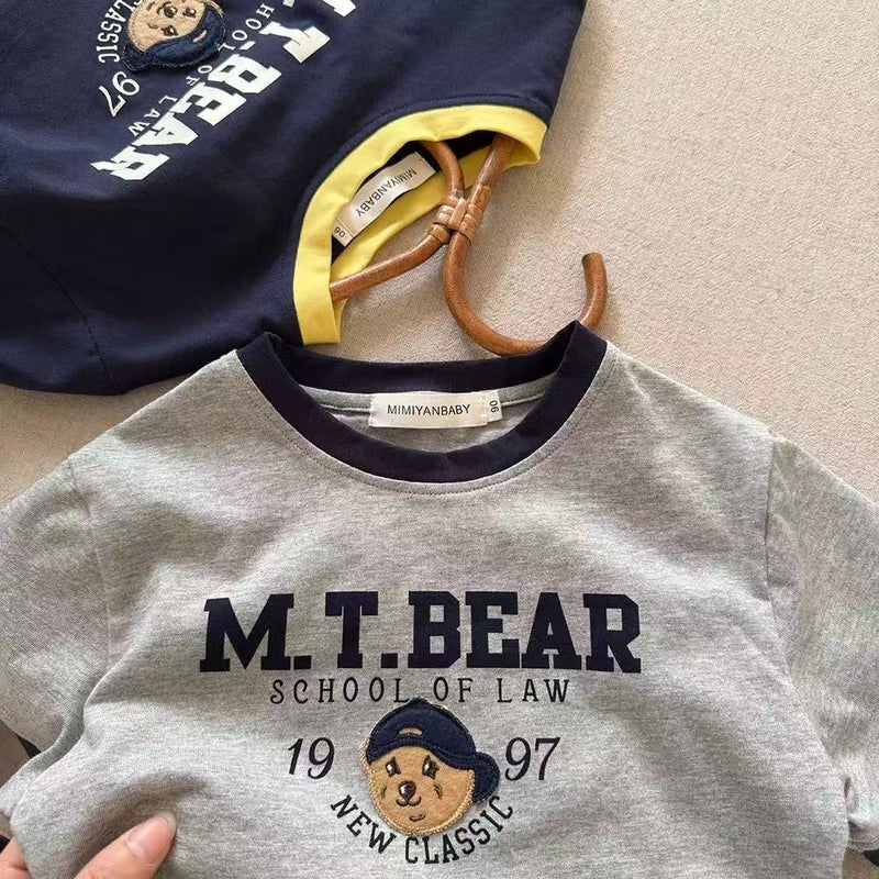 Children'S Bear T-Shirt Men'S Short-Sleeved 2025 Children'S Cotton Top Baby'S Cartoon Half-Sleeved T Women'S Thin - Image 4