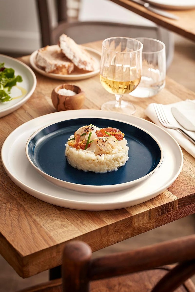 Emile Henry EVERYDAY COLLECTION Ceramic 11 Dinner Plate Ocean  Cream - Image 2