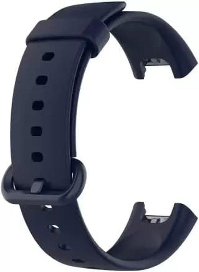 سوار Soomio من السيليكون الناعم لساعة Redmi Watch 2 Lite وساعة Redmi GPS فقط (الساعة الذكية غير متضمنة) (عبوة من قطعتين باللونين الأسود والأزرق) - Image 3