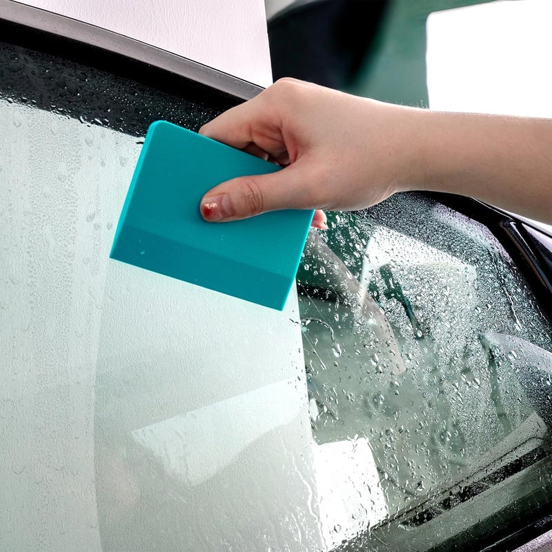 FOSHIO 2 x Squeegee Rubber Squeegee Blue Squeegee Silicone Squeegee Soft PPF Squeegee Wrap Squeegee Vinyl Squeegee for Film Car Accessories Window Tint Car Tool - Image 5