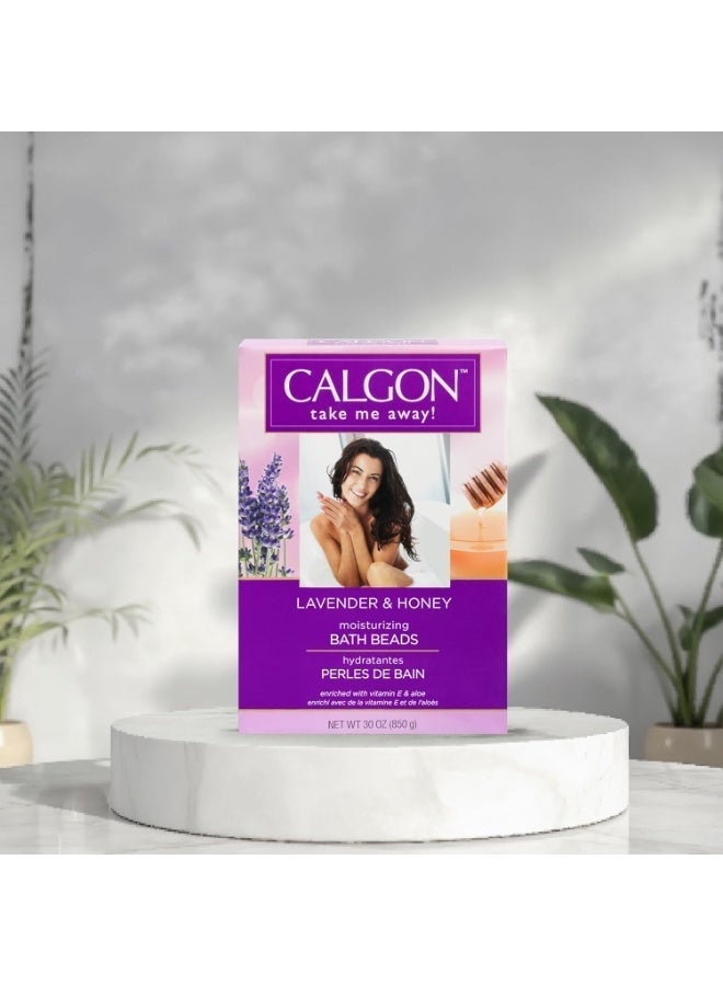 Calgon Ultra-Moisturizing Bath Beads, Lavender & Honey, 30 oz - Image 4