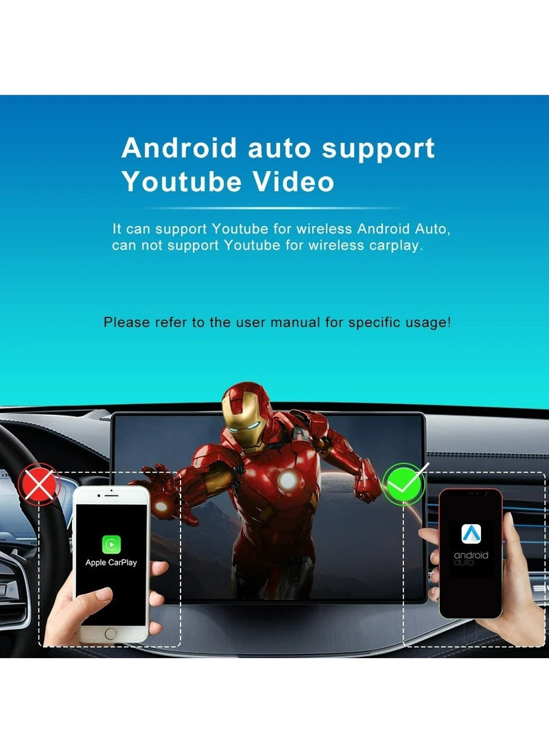 Xuda Wireless CarPlay Android Apple  Auto Wireless Adapter Spotify For Mazda Toyota Mercedes Peugeot Volvo 2 in 1 Box Support Netflix  - Image 3