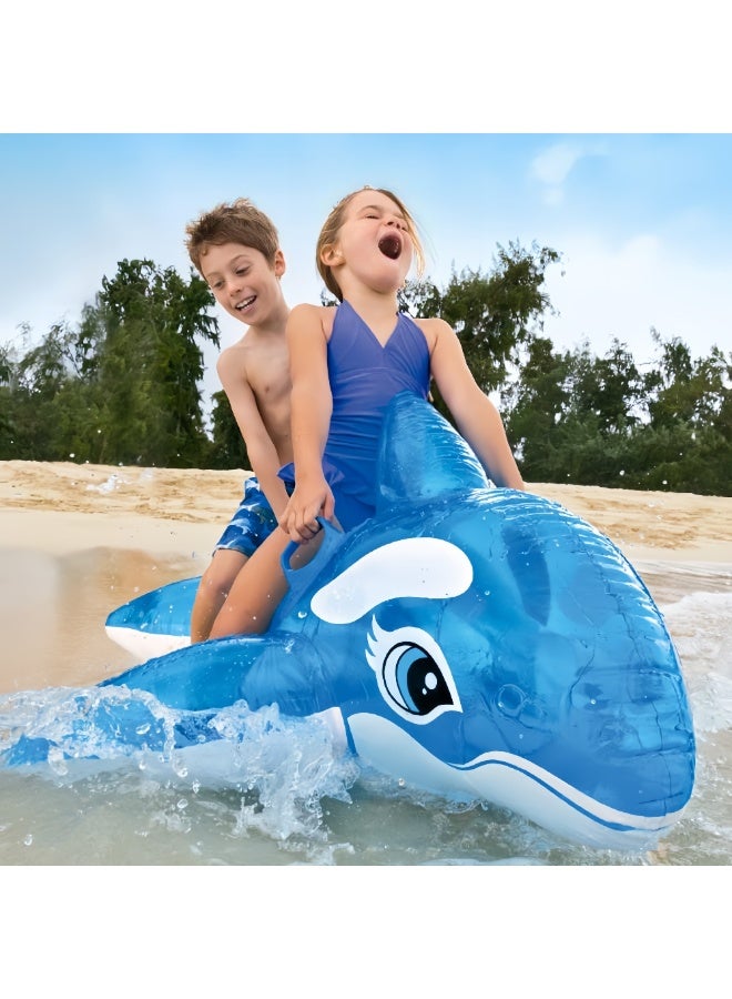 Generic Children's inflatable swimming mounts | Outdoor inflatable swimming tools | Playful floating bed swimming equipment  - Image 2