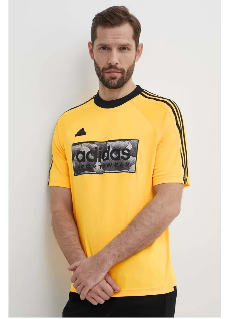 Adidas TIRO yellow patterned t-shirt