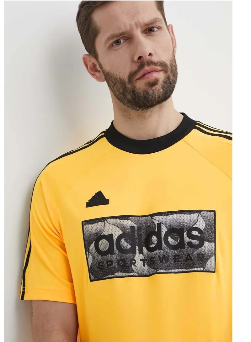 Adidas TIRO yellow patterned t-shirt
