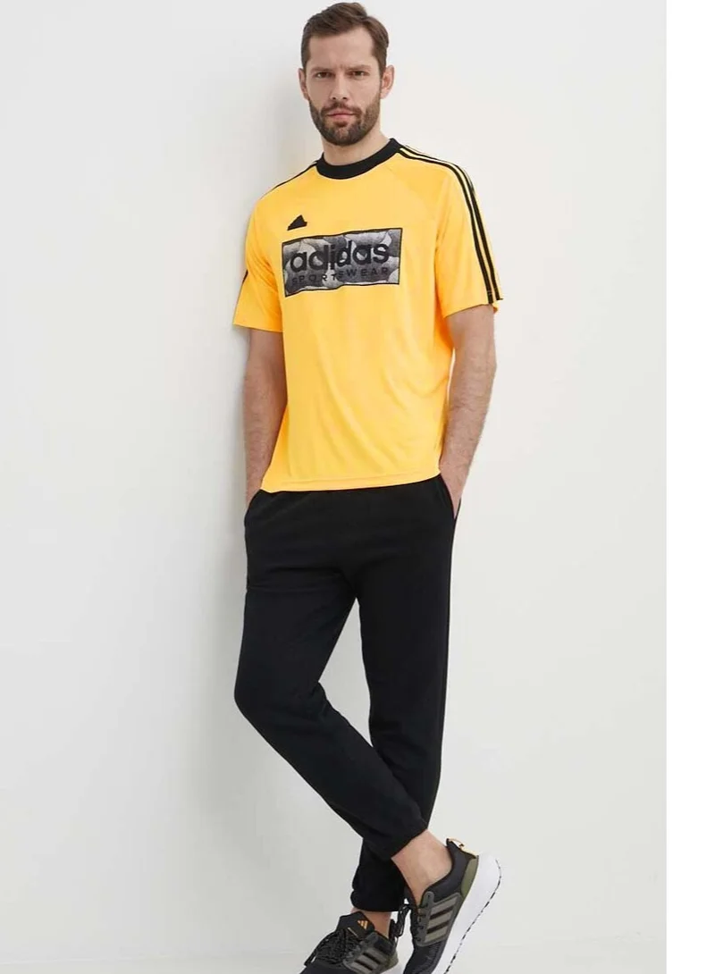 Adidas TIRO yellow patterned t-shirt