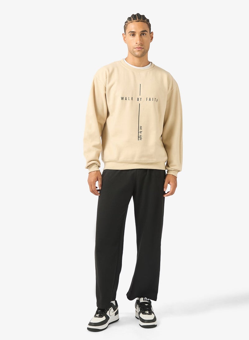 Seventy Five Graphic Crew Neck Pullover Sweatshirt - Image 4