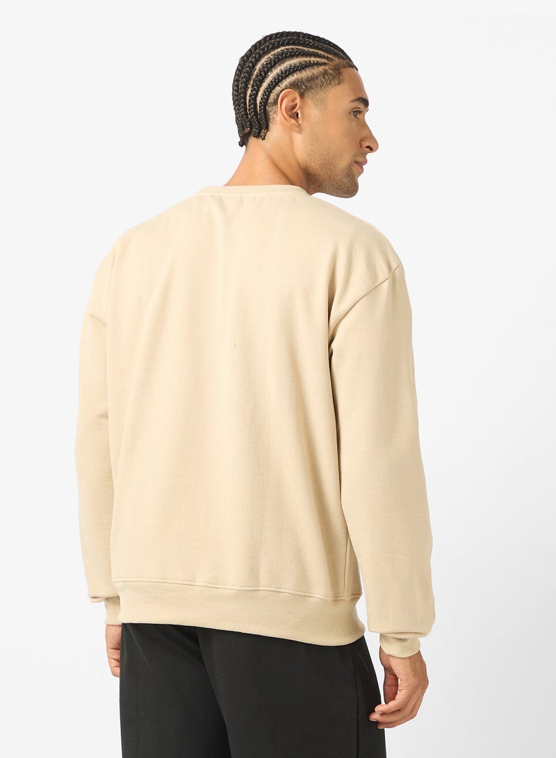 Seventy Five Graphic Crew Neck Pullover Sweatshirt - Image 2