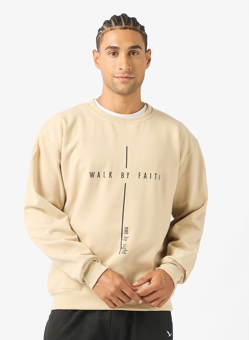 Seventy Five Graphic Crew Neck Pullover Sweatshirt - Image 1