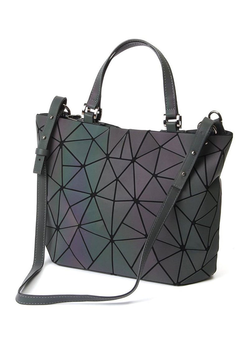 Y&D - Luminous Geometric Lattice Design Tote Grey - Image 1