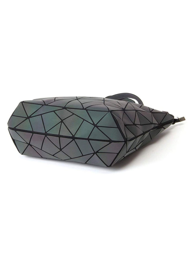 Y&D - Luminous Geometric Lattice Design Tote Grey - Image 1