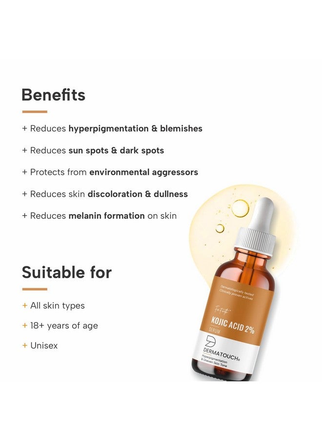 ديرماتوتش مصل حمض الكوجيك 2% | الأفضل لعلاج فرط التصبغ وتفاوت لون البشرة | للرجال والنساء - Image 2