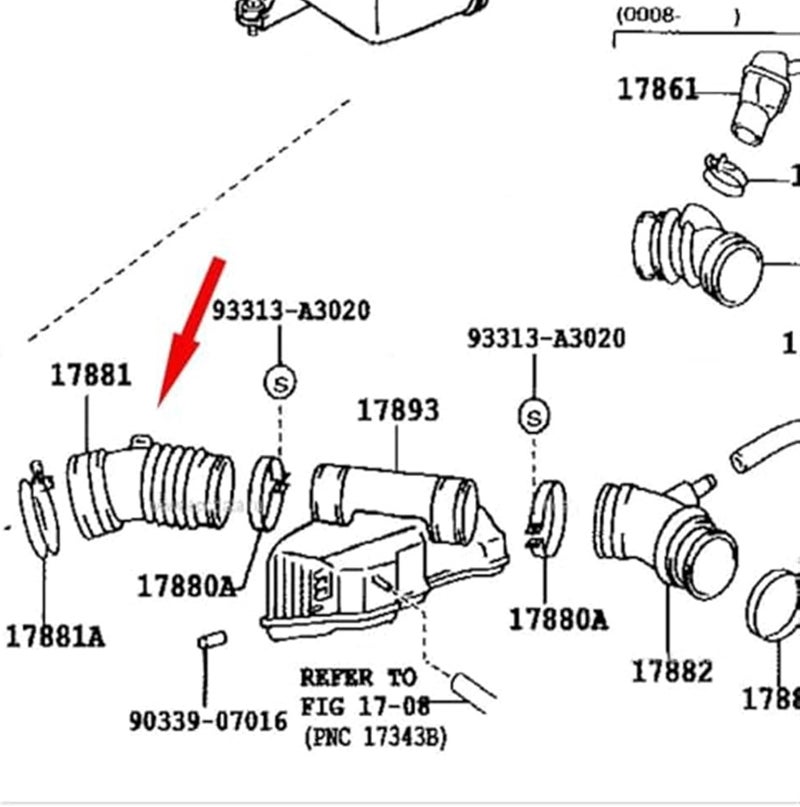 Wivplex Air Intake Pipe for Toyota Land Cruiser Prado VZJ95 - Image 4