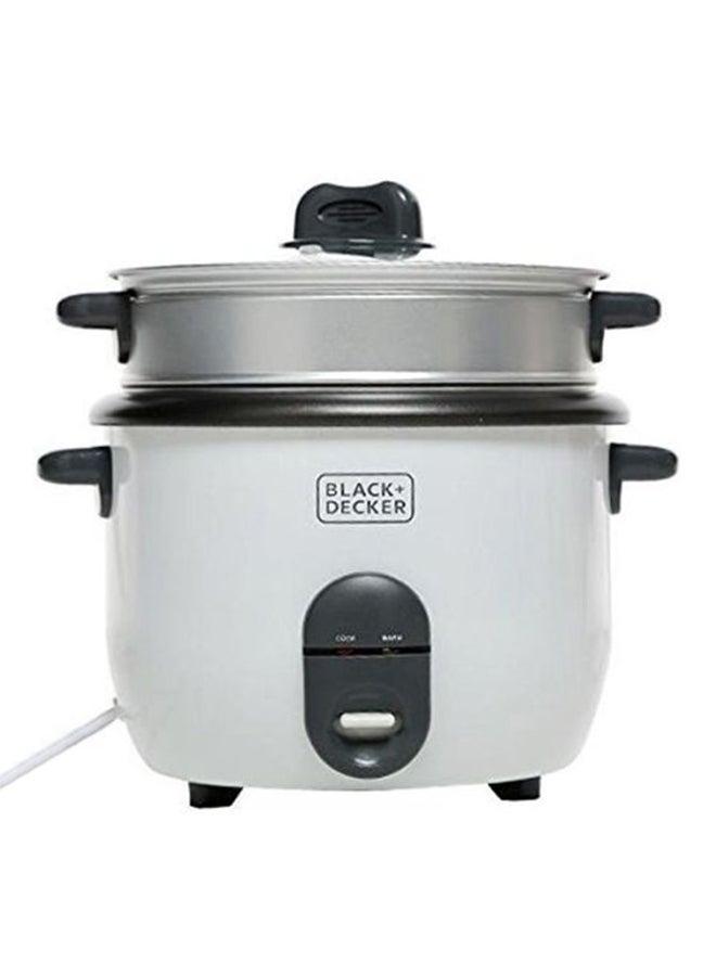 BLACK+DECKER Rice Cooker 700W RC1860-B5 With Dry Iron 1100W F150-B5 White/Black - Image 3