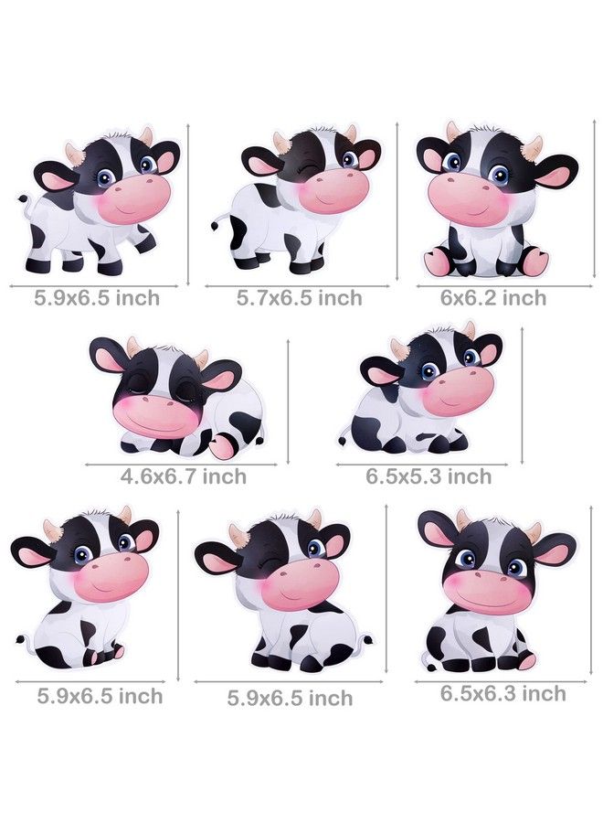 umoni 15Pcs Cow Birthday Party Decoration Cow Hanging Swirls For Farm Animal Theme Birthday Party Supplies - Image 5