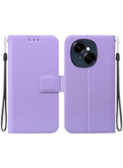 For Tecno Spark Go 1 / Pop 9 Pro Ultra-thin Voltage Magnetic Buckle Leather Phone Case(Purple)