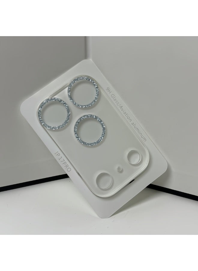 iPhone 17 PRO Camera Lens Protector Ultra HD Clear, Anti-Scratch, Easy Installation, Sparkle and flash, No-Residue Adhesive, Compatible with Most Cases, Ultra-thin Tempered Glass, 1 Pack - SILVER - Image 4