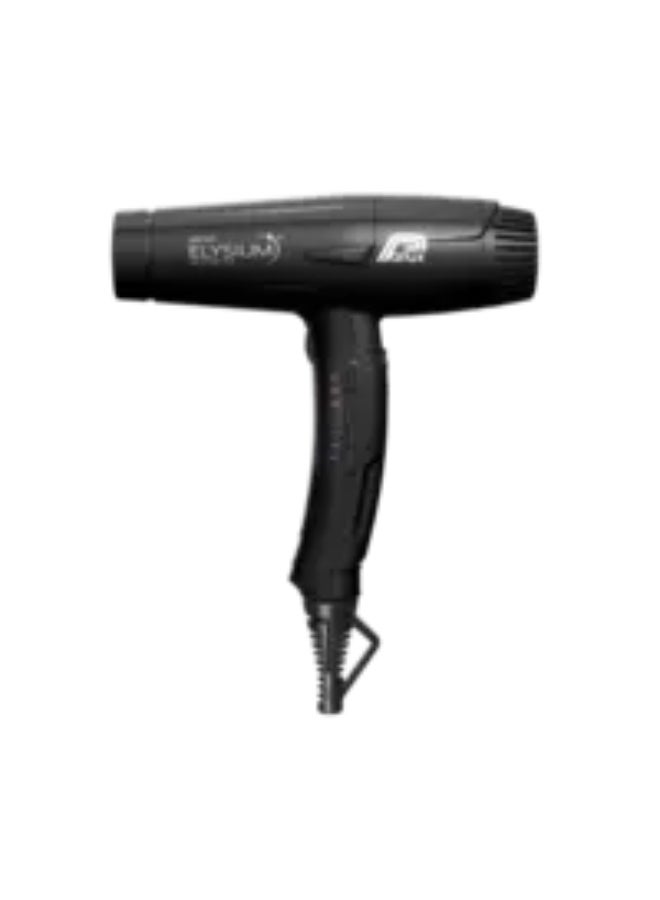 Parlux ELYSIUM Hair Dryer Air Ionizer Tech [European Plug 220V] Black 1unit - Image 1
