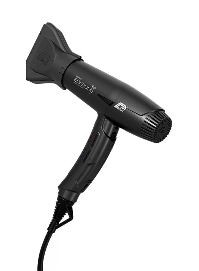 Parlux ELYSIUM Hair Dryer Air Ionizer Tech [European Plug 220V] Black 1unit - Image 2