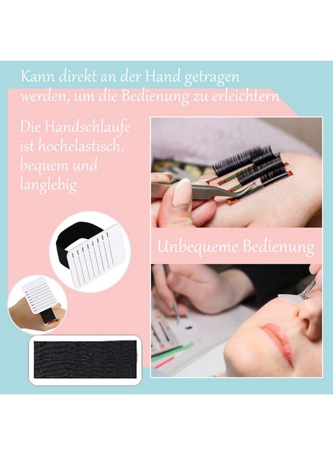 Ymiko Lash Holder Lash Pallet For Lash Extensions 815Mm Makeup Eyelash Tray Strip Stand Eyelash Extension Hand Plate Lashes Grafting Holder Lash Tile - Image 3