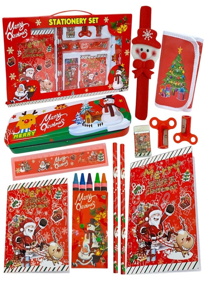 AMANVANI Stationery Combo Gift, Santa Claus Stationery Set for Kids, Stationery Kit for Kids, Christmas Theme Stationery Kits Christmas Stationery Gifts Set, Christmas Gift, New Year Gift - Image 1