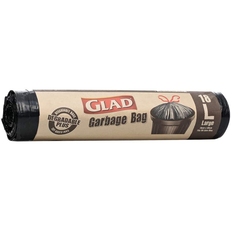 Glad Kitchen Tidy Degradable Plus Large Bags Size 70 x 80cm 18 pcs