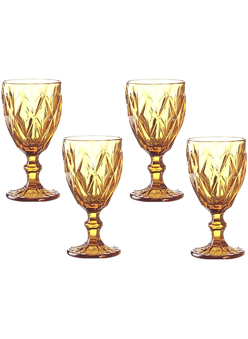 Y&D 4 Piece Set Of Heat Resistant Thickened Glass Vintage Tea Cups  - Image 1
