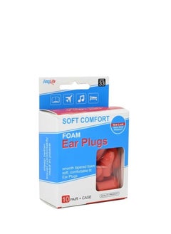 Easy Life Soft Foam Ear Plugs Superior Noise Reduction for Sleeping Studying Earplug 10 Pair 