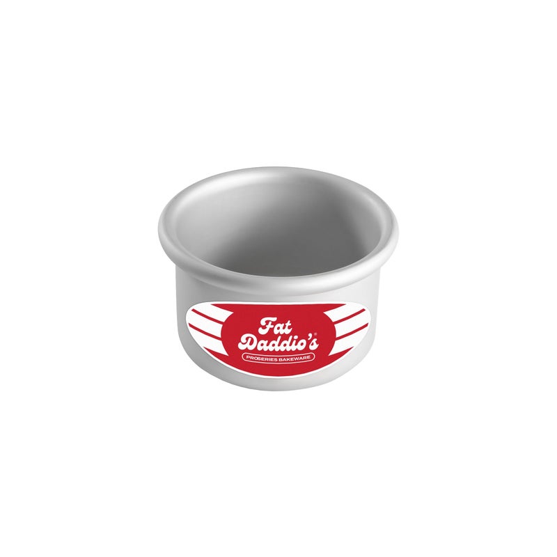 Fat Daddios Round Cake Pan 3 x 2 Inch Silver