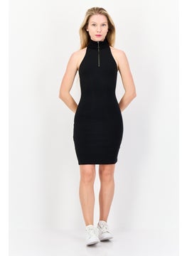 adidas Originals Women Sportswear Fit Sleeveless Outdoor Mini Dress, Black  - Image 3