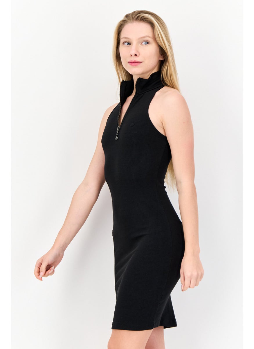 adidas Originals - Women Sportswear Fit Sleeveless Outdoor Mini Dress, Black - Image 1