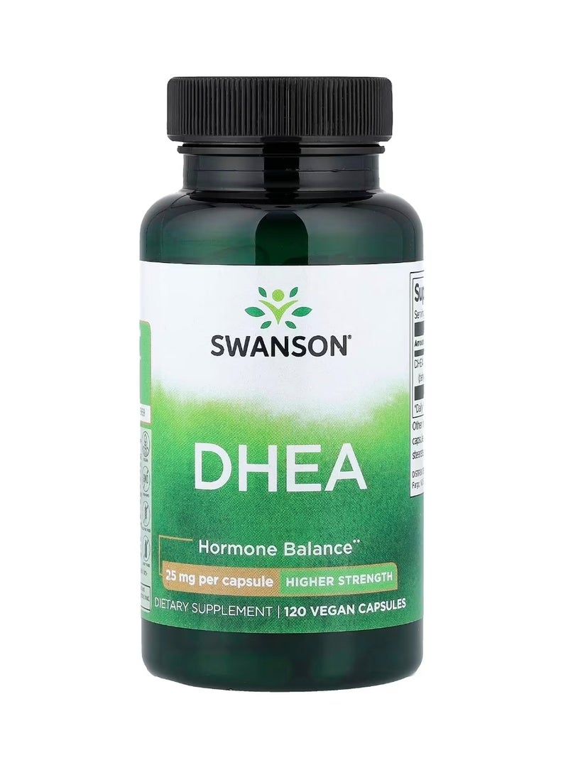 SWANSON DHEA High Potency 25 mg 120 Capsules - Image 1